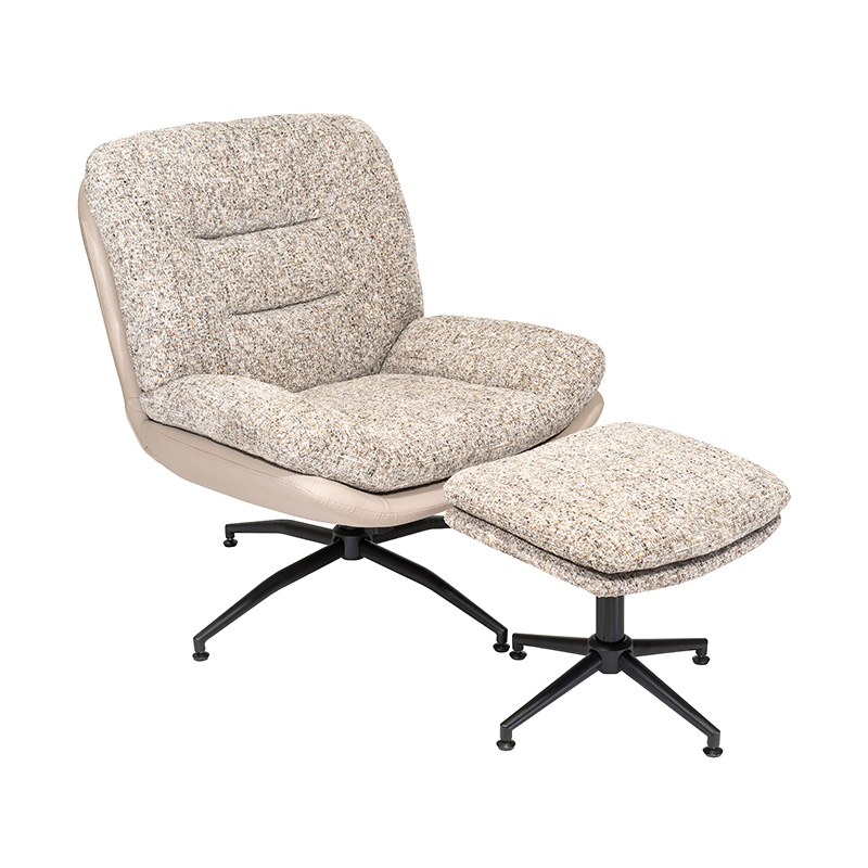 ميزة جديدة من النسيج 360 درجة كرسي/صالة chiar/كرسي عرضي مع مسند العثماني/المسند